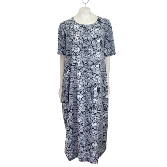 NEW ZOSYA YANISHEVSKA Lagenlook Art to Wear Balloon Maxi Dress SZ L - Picture 2 of 10